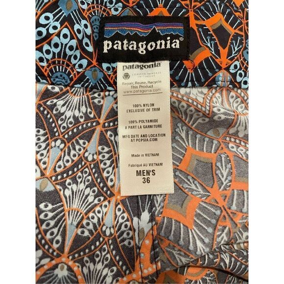 Patagonia Board Shorts Wavefarer Swim Trunks Size 36 Surf Beach - Picture 5 of 5